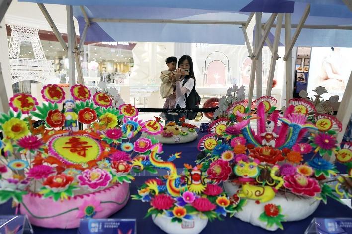 2023年西安市优秀非遗项目面花(塑)主题展开幕(图2) 2023年西安市优秀非遗项目面花(塑)主题展开幕(图2)