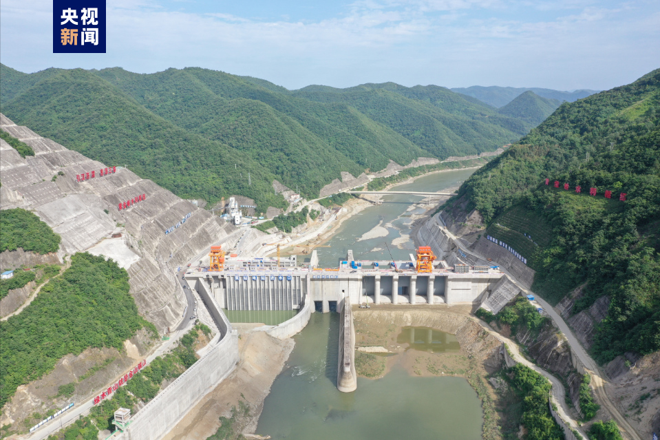 黄金峡水利枢纽下闸蓄水“引汉济渭”工程调水工程完工(图2) 黄金峡水利枢纽下闸蓄水“引汉济渭”工程调水工程完工(图2)