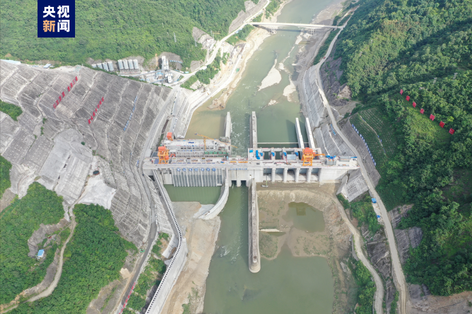 黄金峡水利枢纽下闸蓄水“引汉济渭”工程调水工程完工(图3) 黄金峡水利枢纽下闸蓄水“引汉济渭”工程调水工程完工(图3)