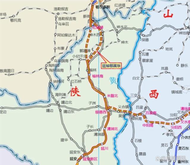 陕西高铁最后一城，中西部非省会第一强市，榆林将迎来延榆鄂高铁(图3)